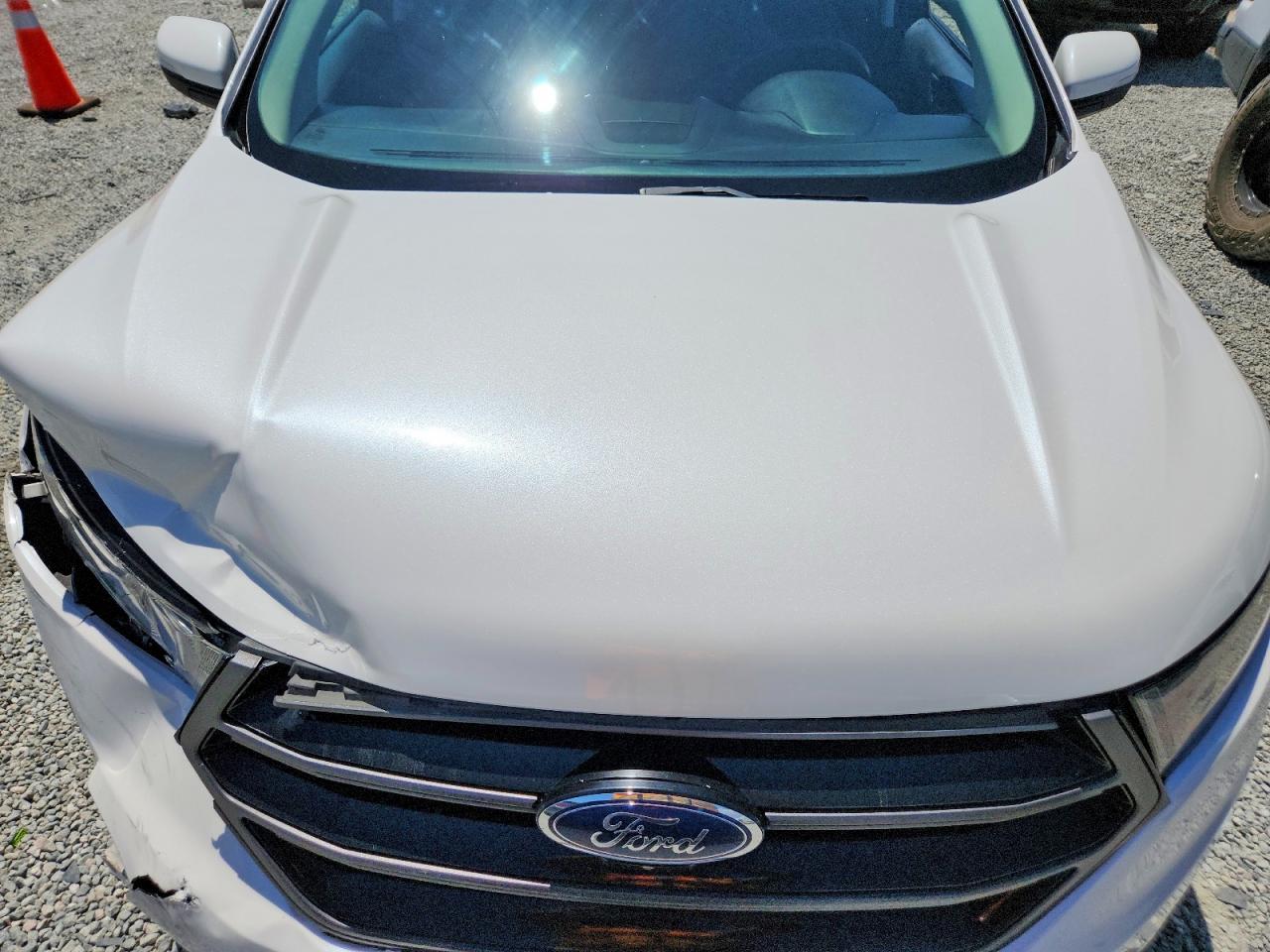 2015 Ford Edge Sport White vin: 2FMPK3AP5FBB74235