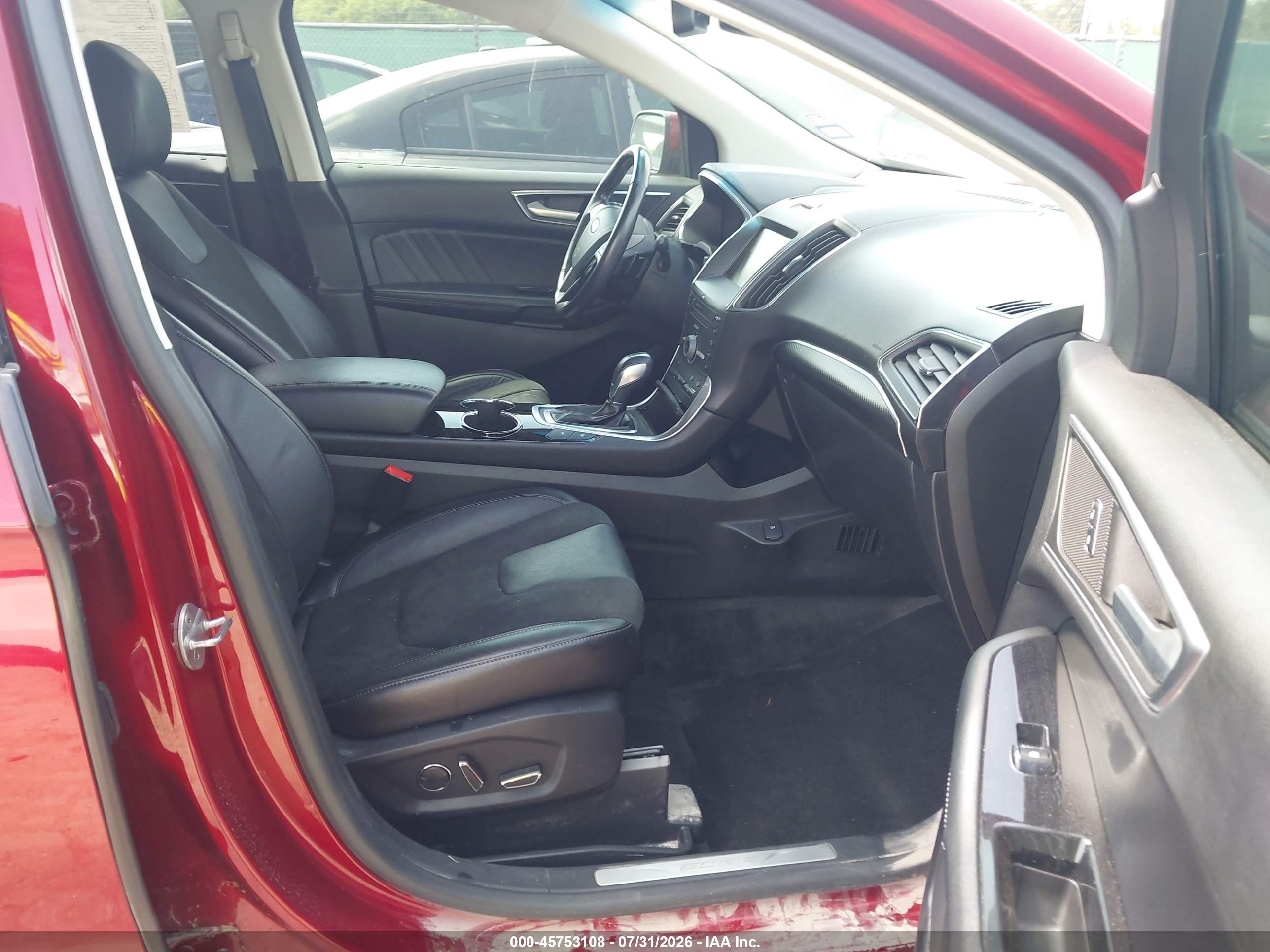 2015 Ford Edge Sport Red vin: 2FMPK3AP6FBB26971