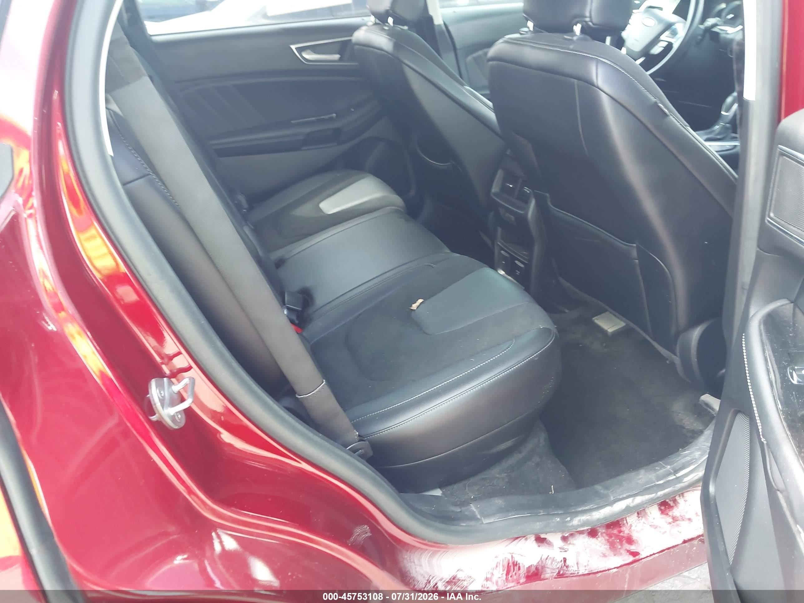 2015 Ford Edge Sport Red vin: 2FMPK3AP6FBB26971