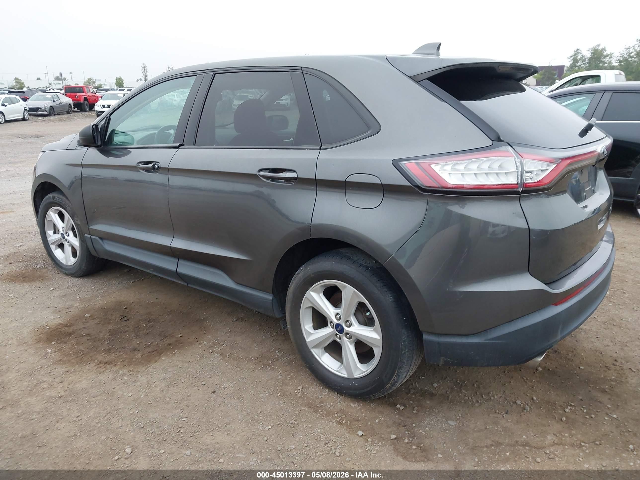 2016 Ford Edge Se Серый vin: 2FMPK3G93GBC31865