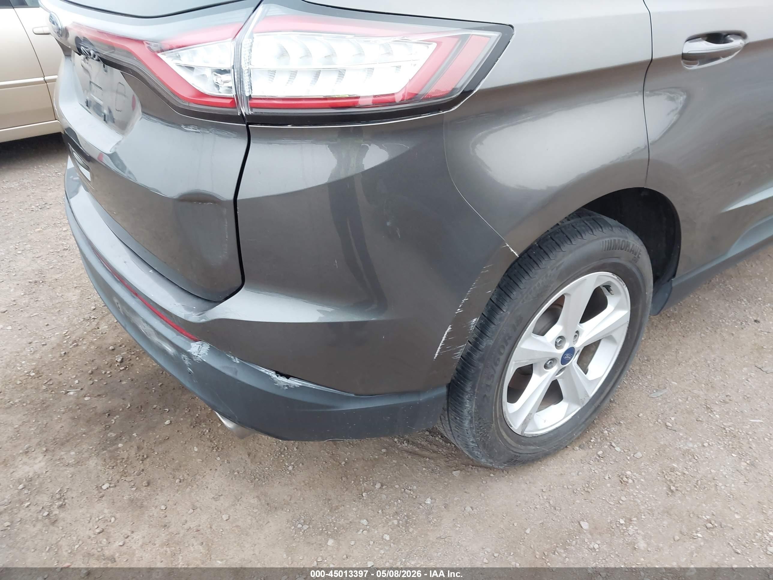2016 Ford Edge Se Серый vin: 2FMPK3G93GBC31865