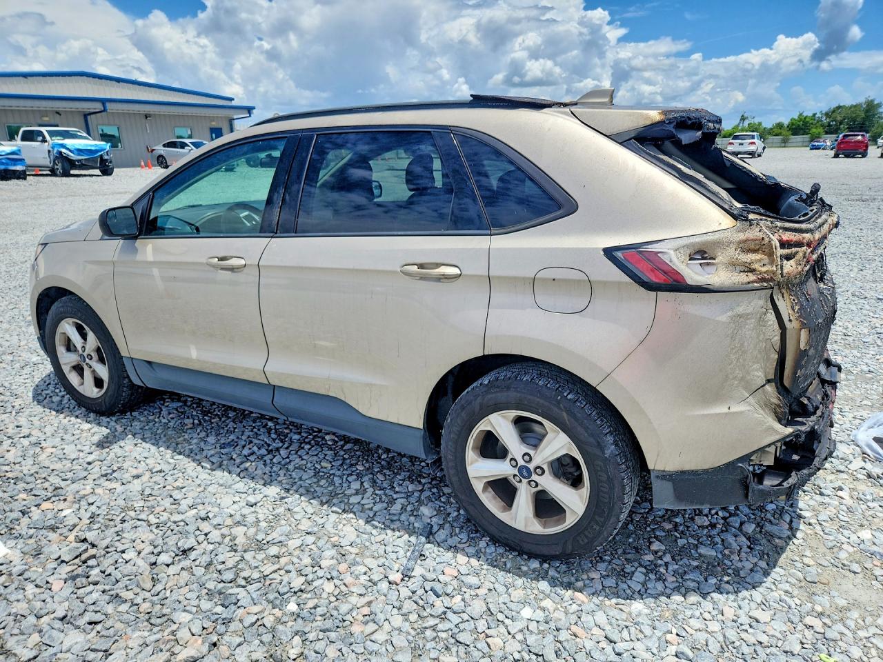 2017 Ford Edge Se Кремовый vin: 2FMPK3G93HBC52099