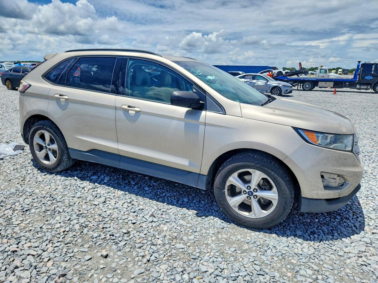 2017 Ford Edge Se Кремовый vin: 2FMPK3G93HBC52099