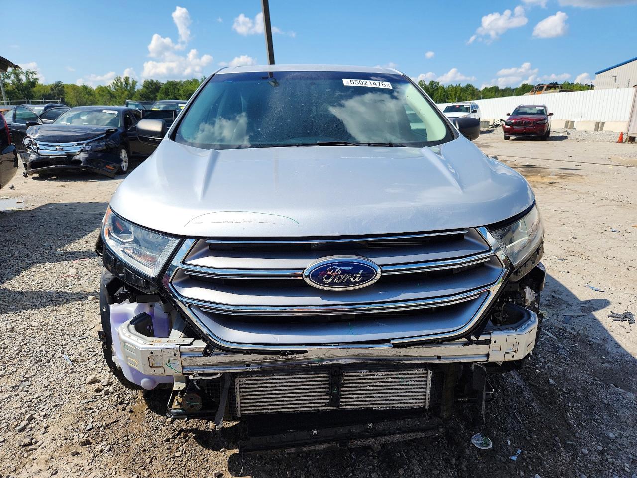 2017 Ford Edge Se Silver vin: 2FMPK3G96HBC69561