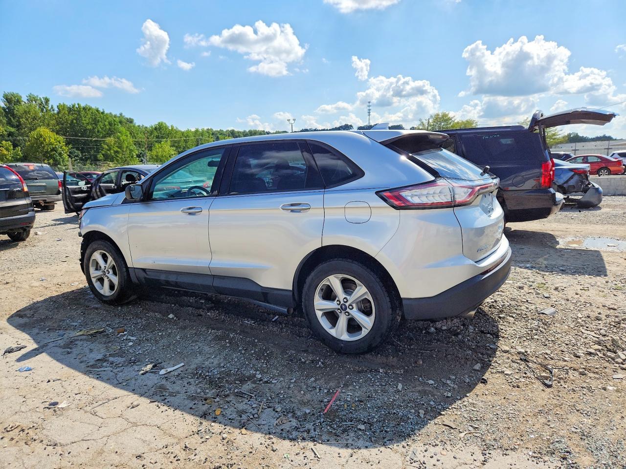 2017 Ford Edge Se Silver vin: 2FMPK3G96HBC69561