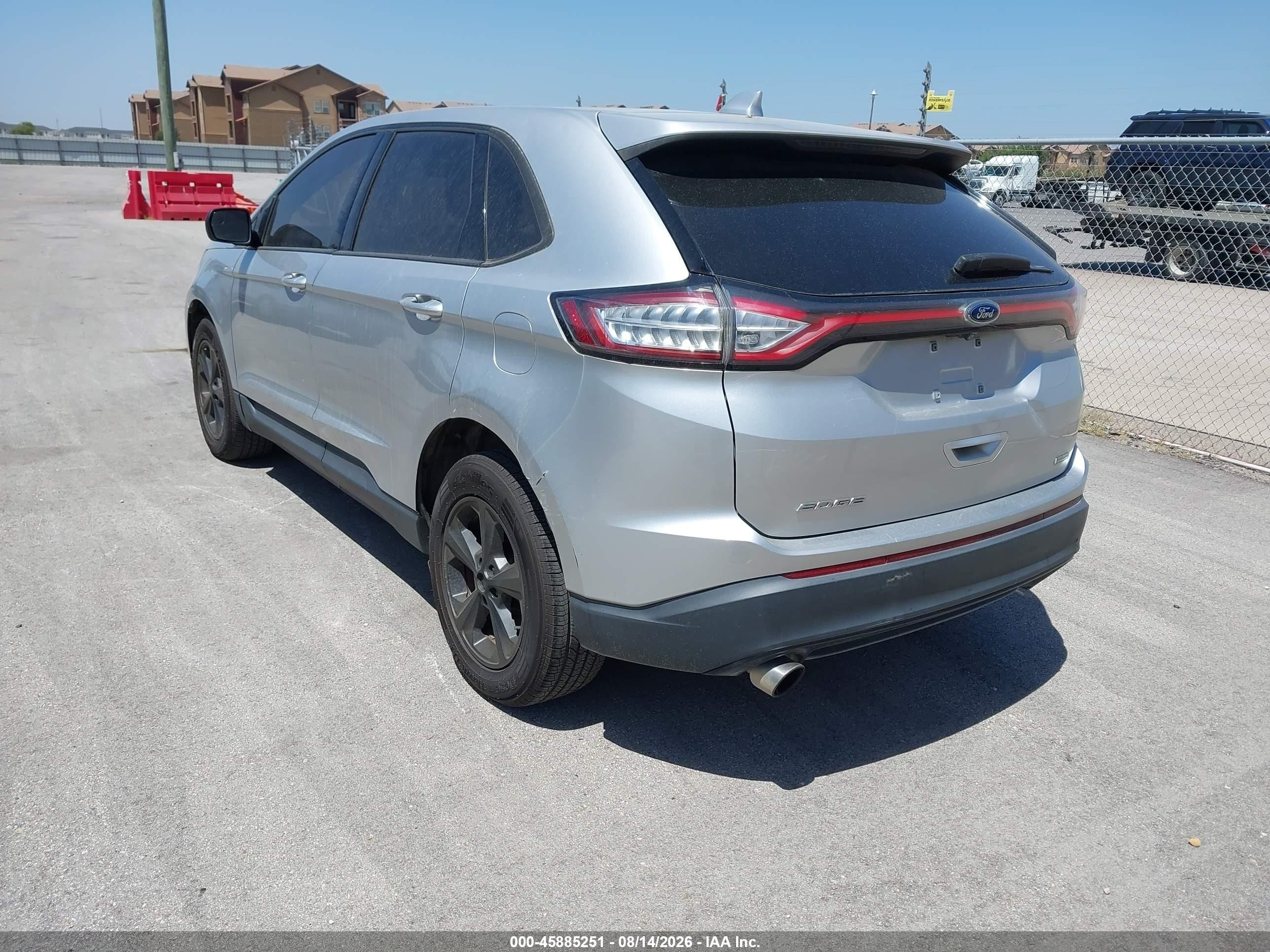 2017 Ford Edge Se Серый vin: 2FMPK3G97HBB56265