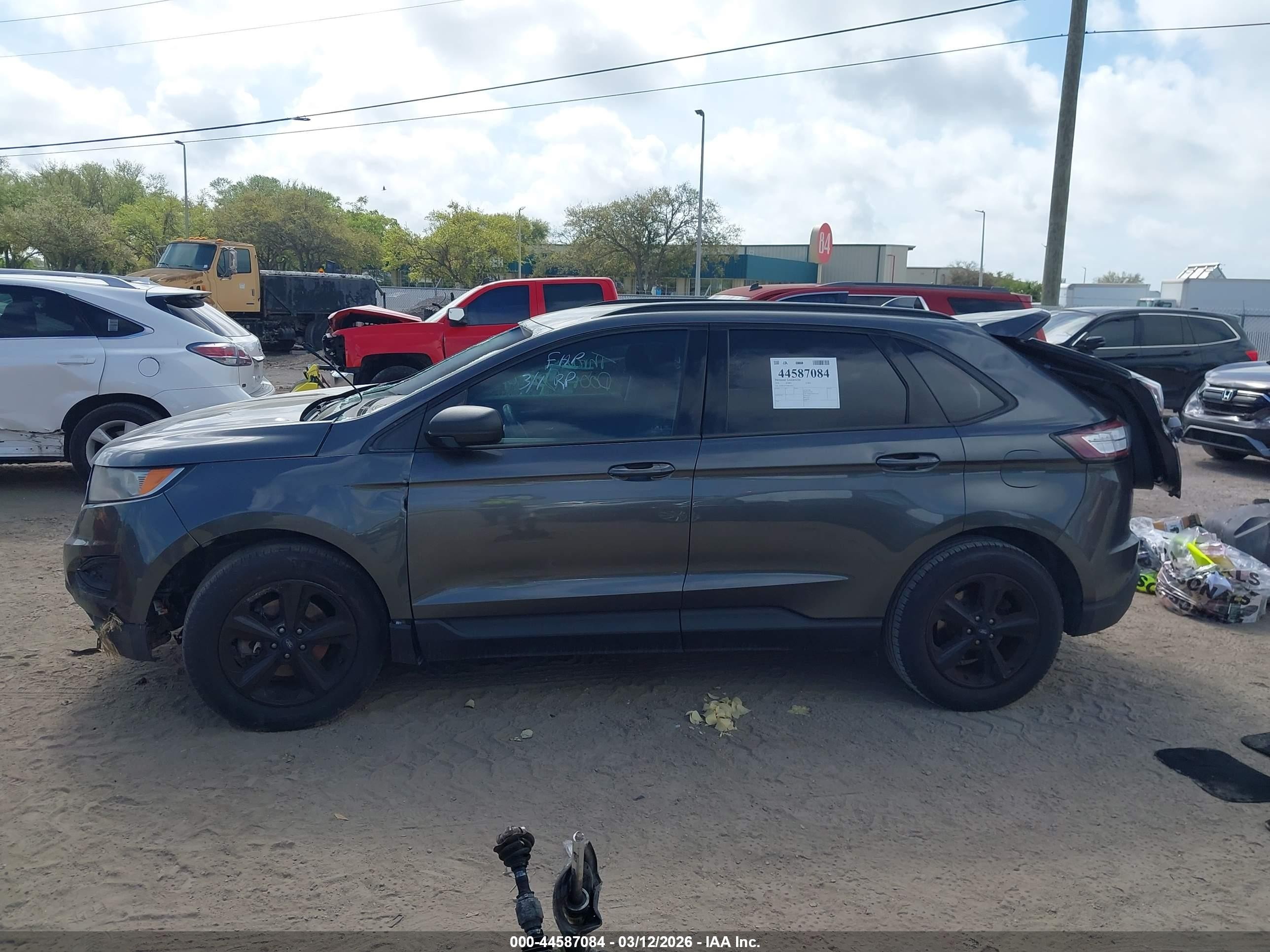 2018 Ford Edge Se Gray vin: 2FMPK3G97JBC06362