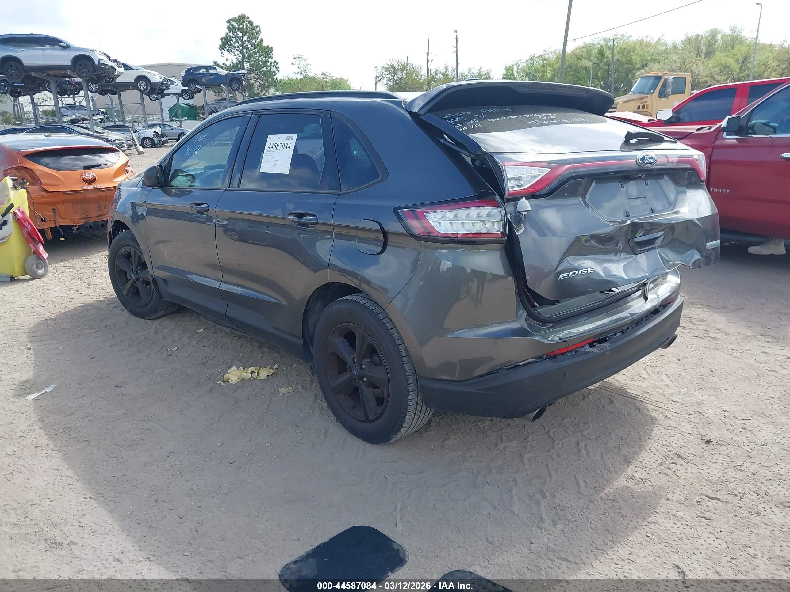 2018 Ford Edge Se Gray vin: 2FMPK3G97JBC06362