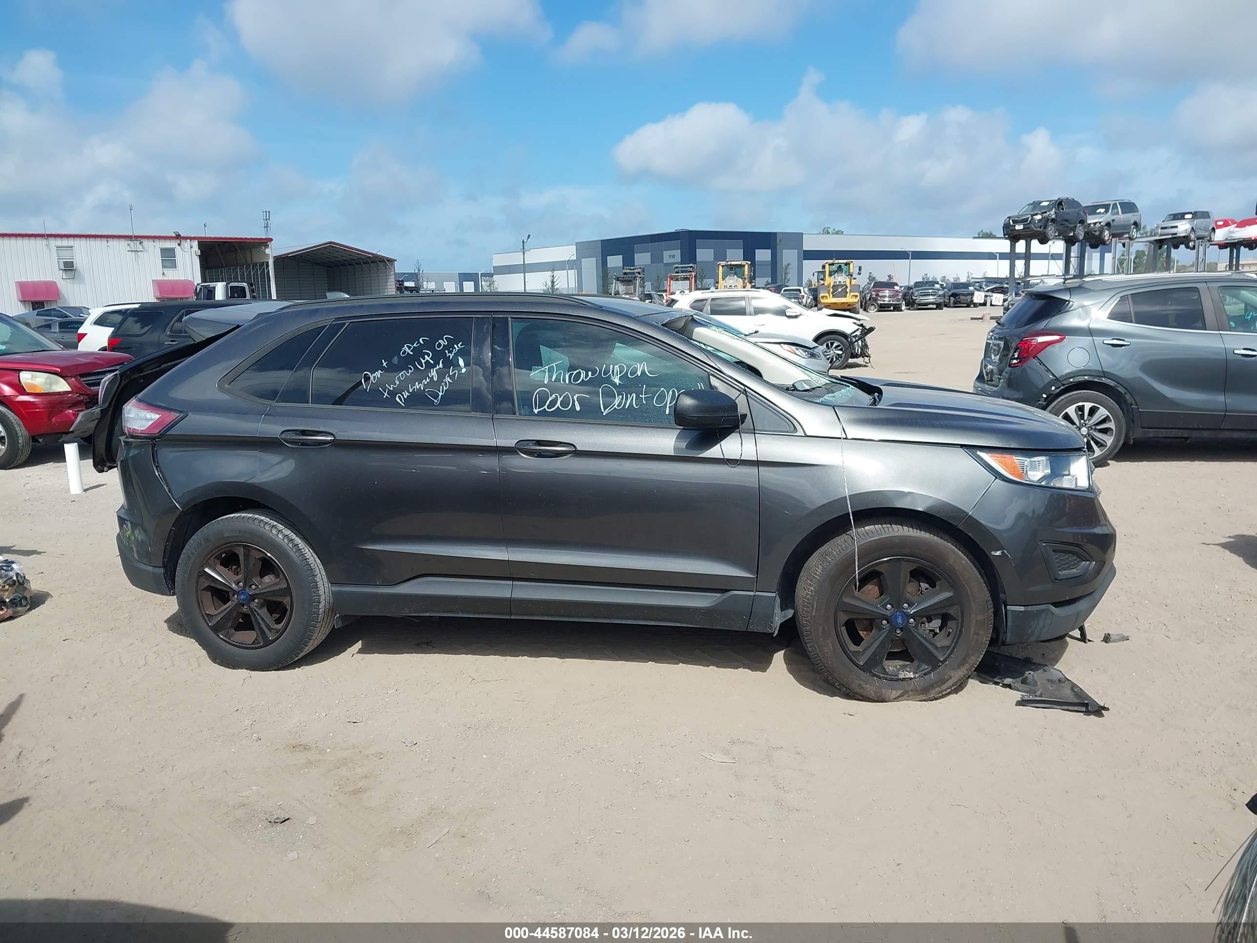 2018 Ford Edge Se Gray vin: 2FMPK3G97JBC06362