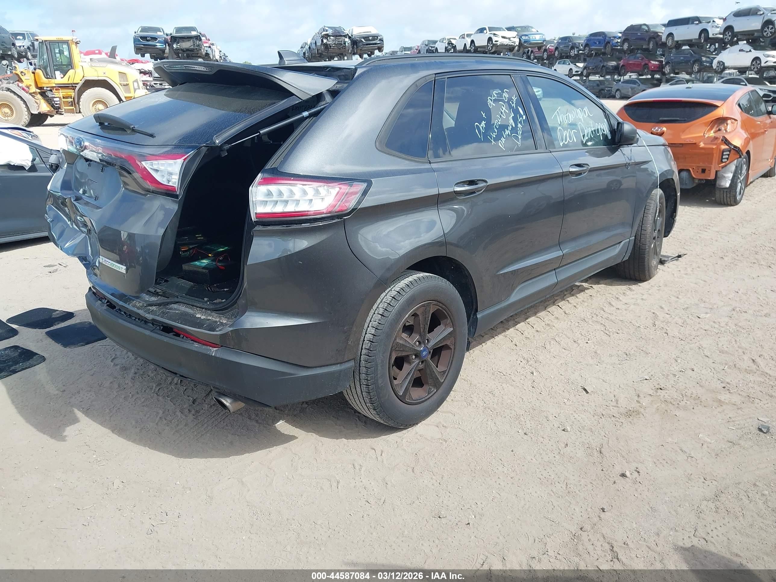 2018 Ford Edge Se Gray vin: 2FMPK3G97JBC06362