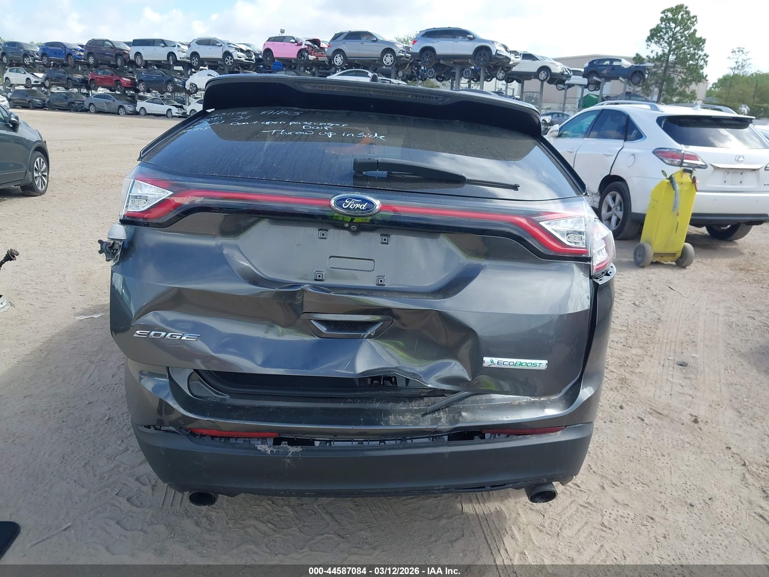 2018 Ford Edge Se Gray vin: 2FMPK3G97JBC06362
