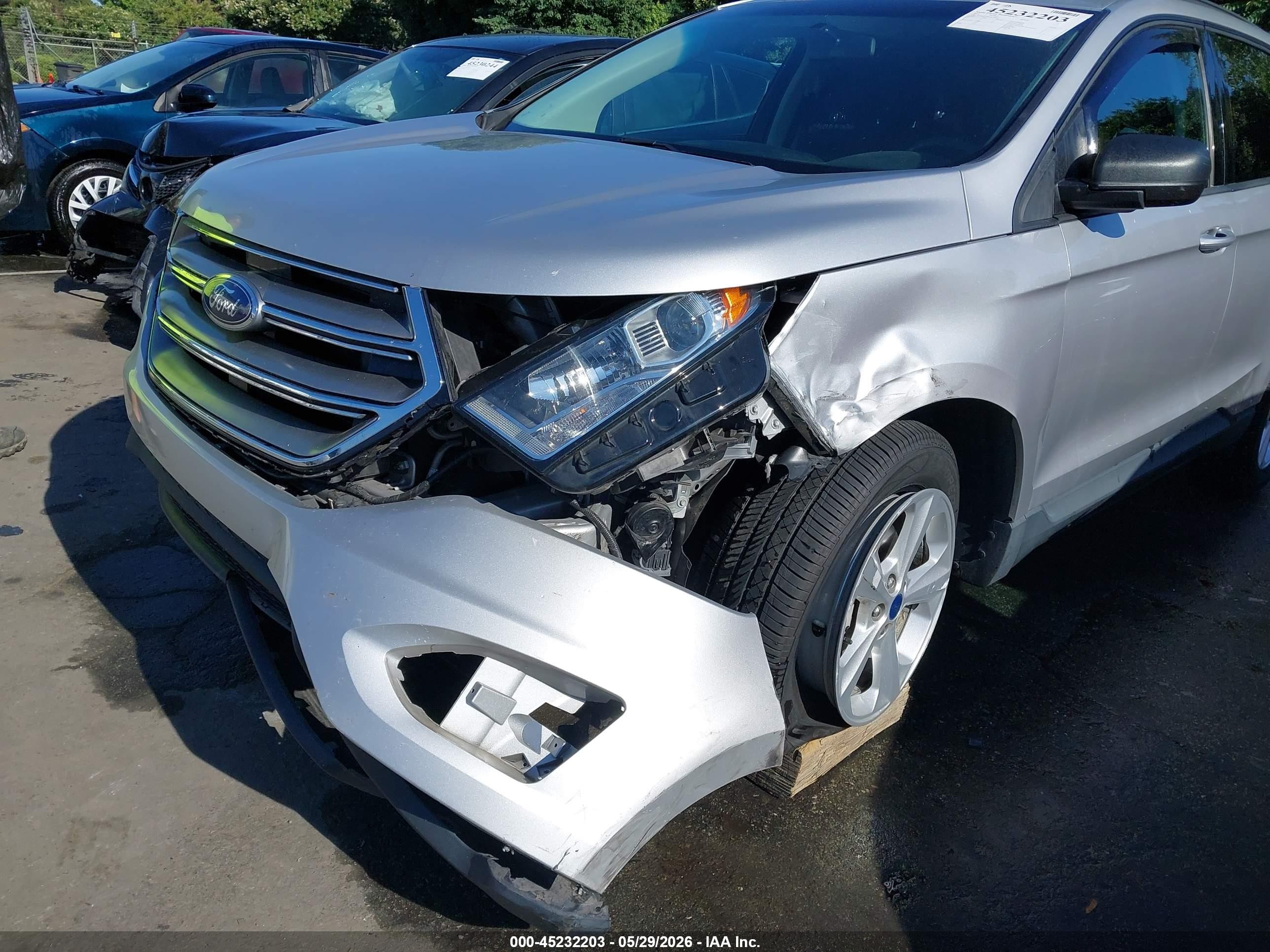 2016 Ford Edge Se Серебряный vin: 2FMPK3G98GBC49455