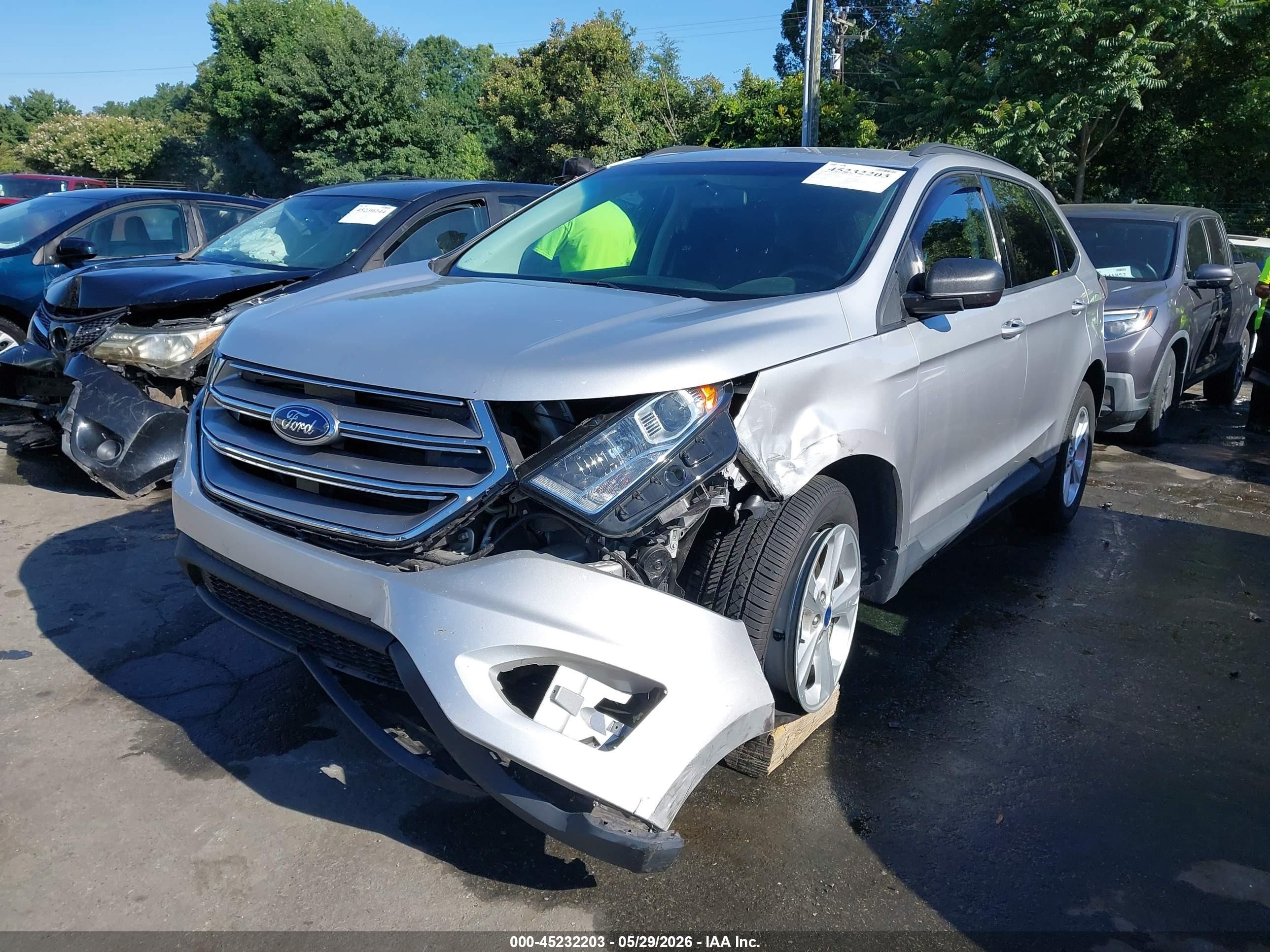 2016 Ford Edge Se Серебряный vin: 2FMPK3G98GBC49455