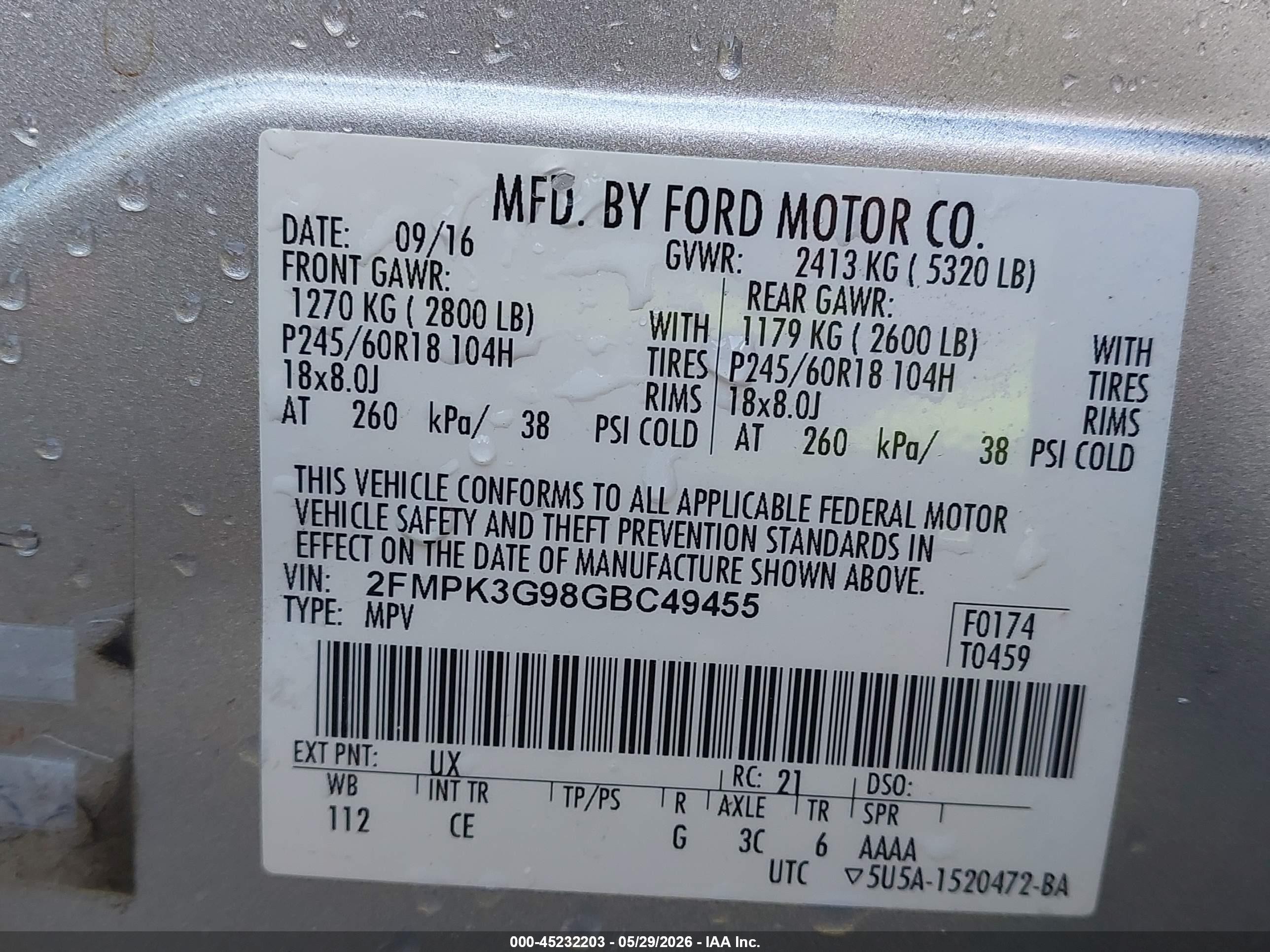 2016 Ford Edge Se Серебряный vin: 2FMPK3G98GBC49455