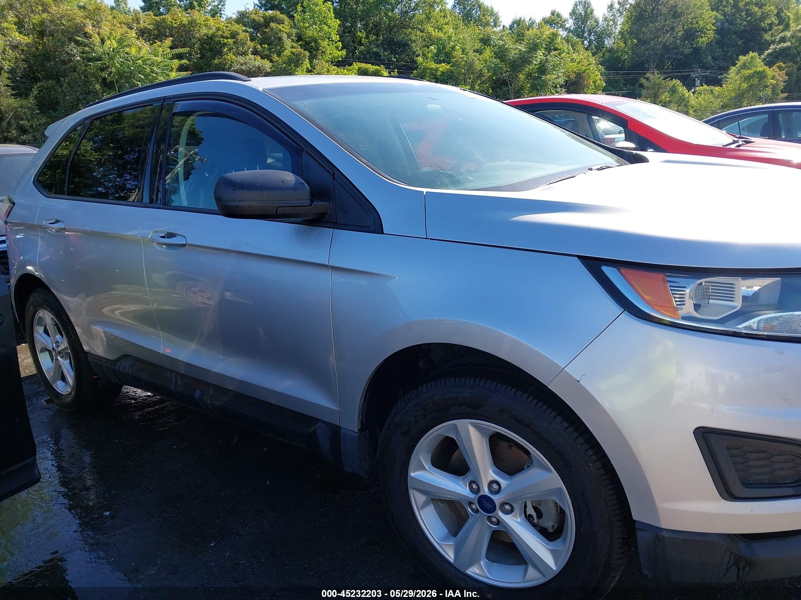 2016 Ford Edge Se Серебряный vin: 2FMPK3G98GBC49455