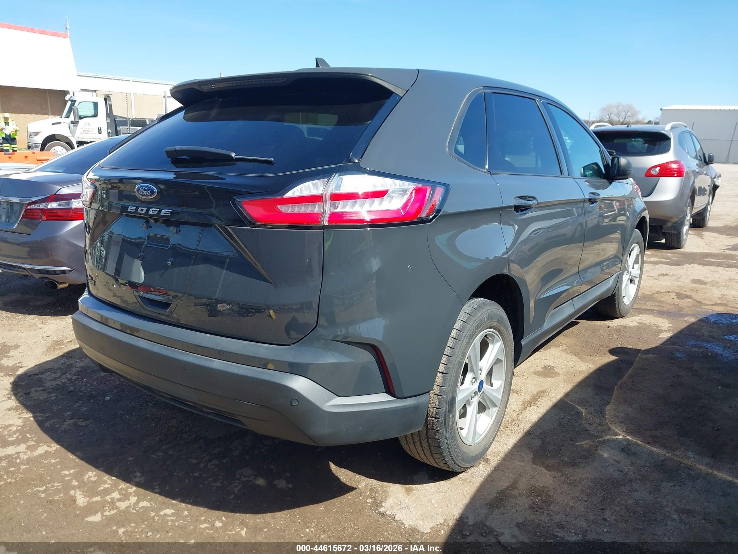 2021 Ford Edge Se Black vin: 2FMPK3G98MBA03193