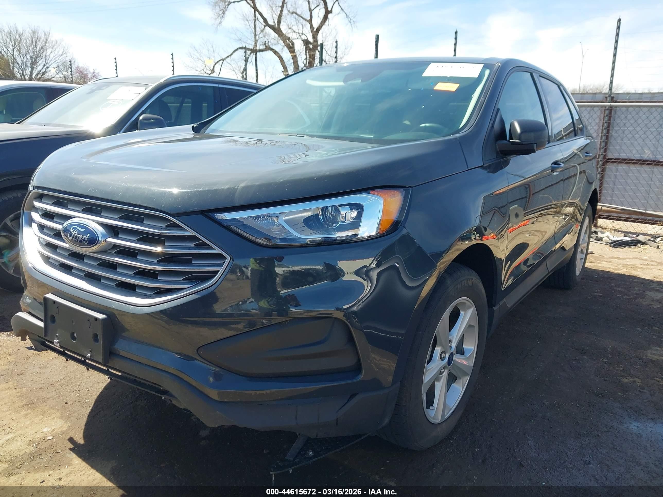 2021 Ford Edge Se Black vin: 2FMPK3G98MBA03193