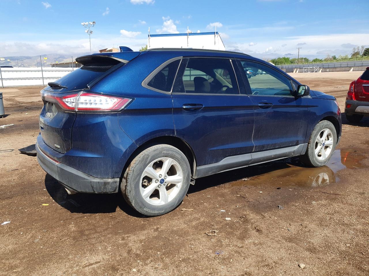 2017 Ford Edge Se Blue vin: 2FMPK3G99HBC65696