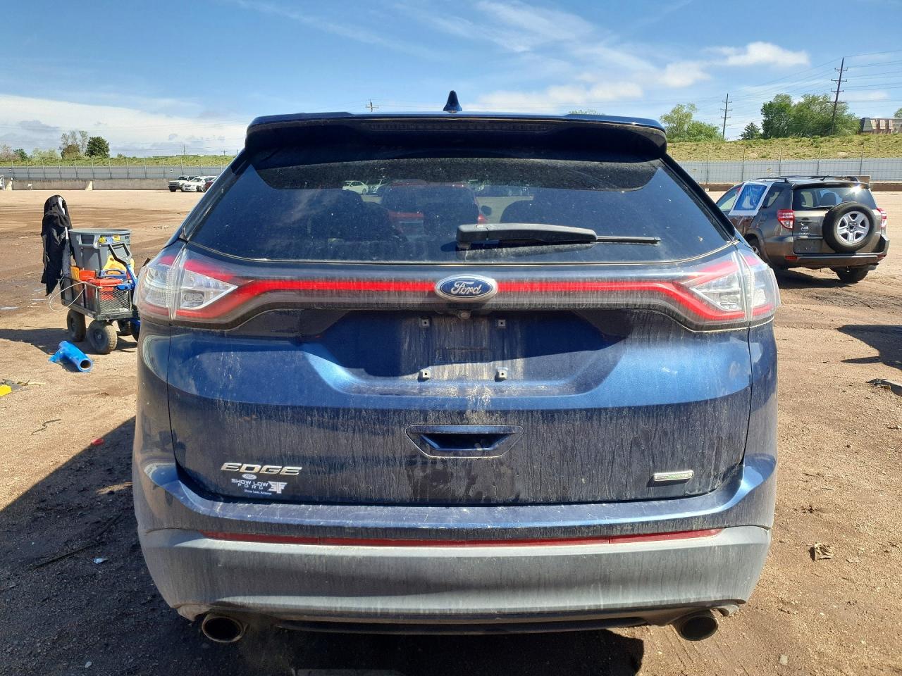 2017 Ford Edge Se Blue vin: 2FMPK3G99HBC65696