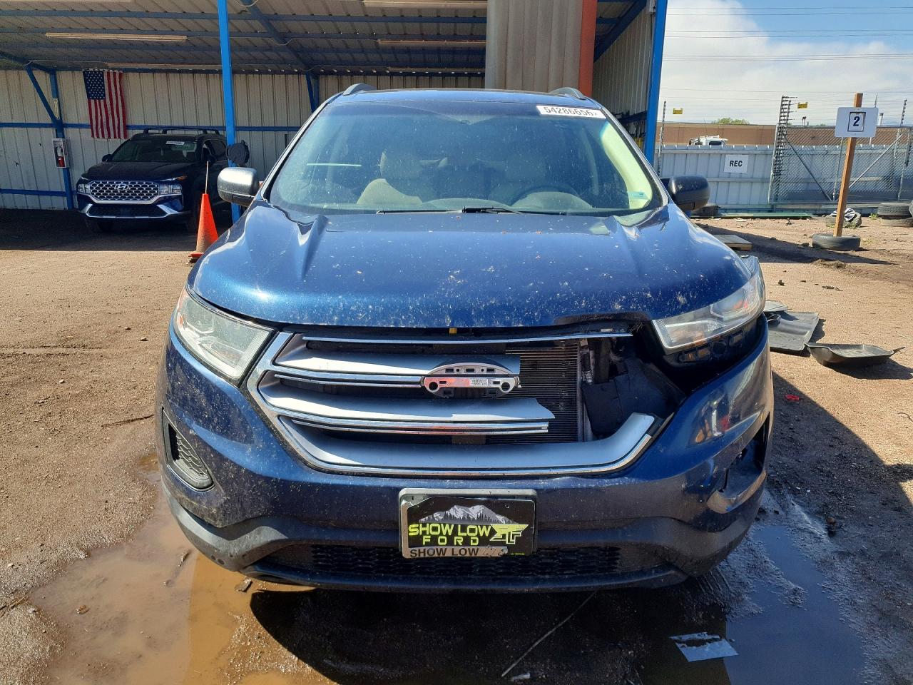2017 Ford Edge Se Blue vin: 2FMPK3G99HBC65696
