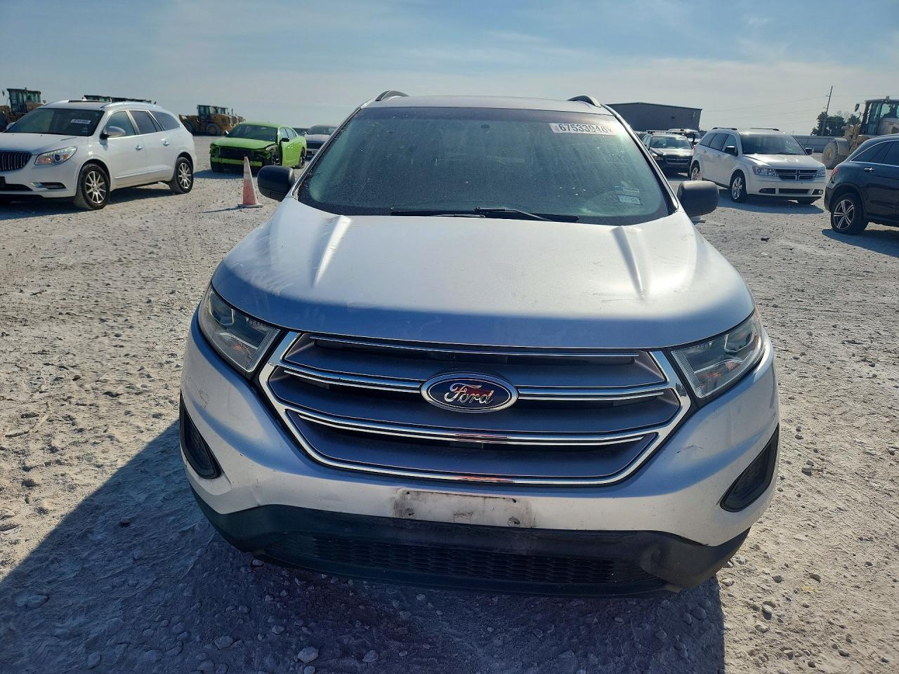 2018 Ford Edge Se Silver vin: 2FMPK3G99JBC06573