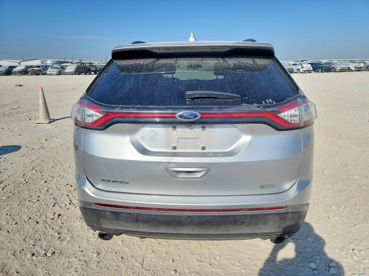 2018 Ford Edge Se Silver vin: 2FMPK3G99JBC06573