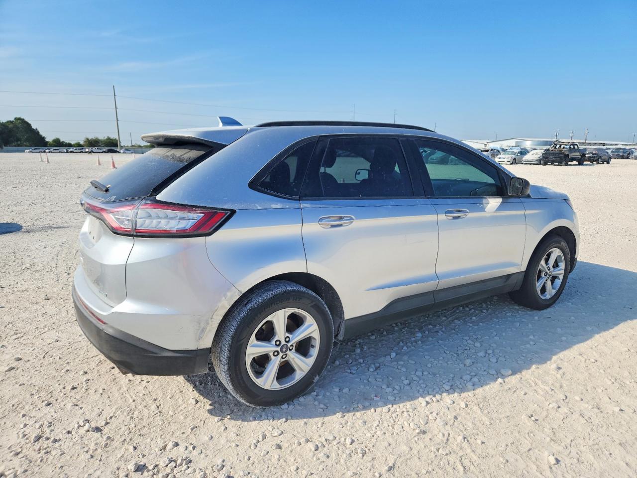 2018 Ford Edge Se Silver vin: 2FMPK3G99JBC06573