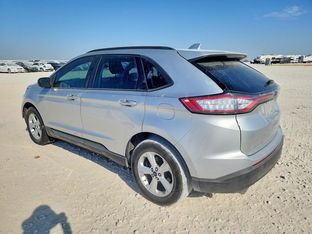 2018 Ford Edge Se Silver vin: 2FMPK3G99JBC06573