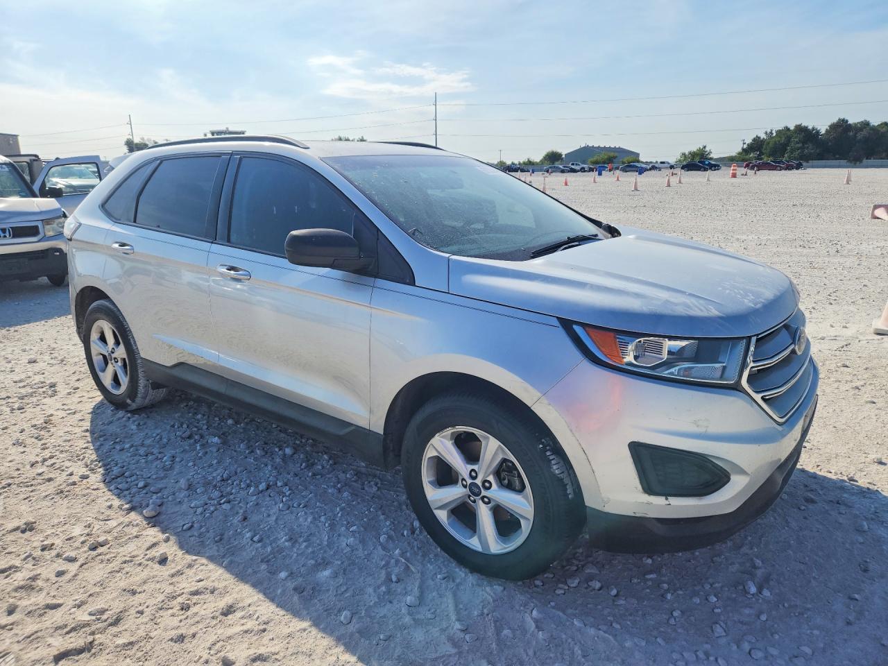 2018 Ford Edge Se Silver vin: 2FMPK3G99JBC06573