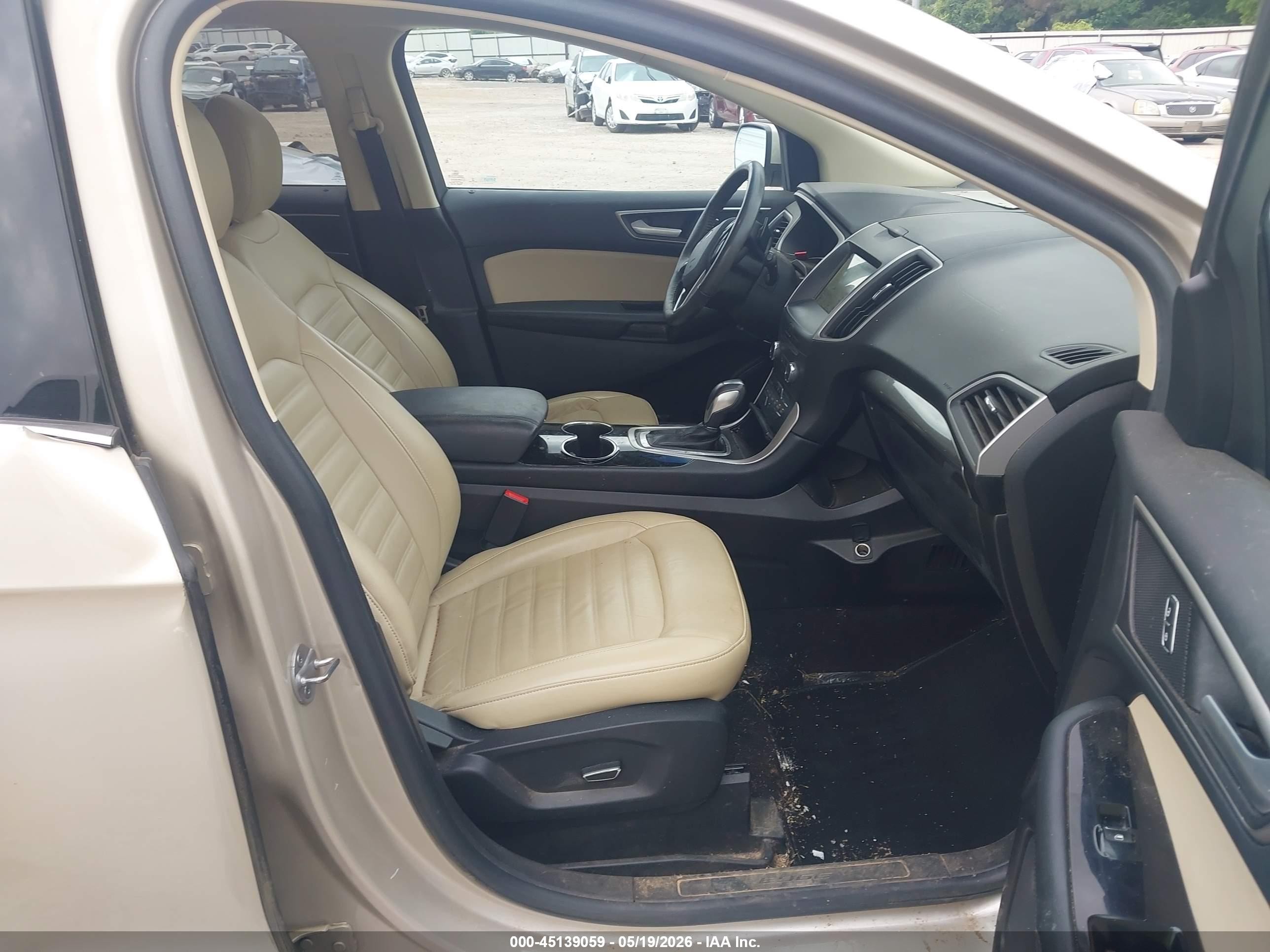 2017 Ford Edge Sel Tan vin: 2FMPK3J80HBB10499