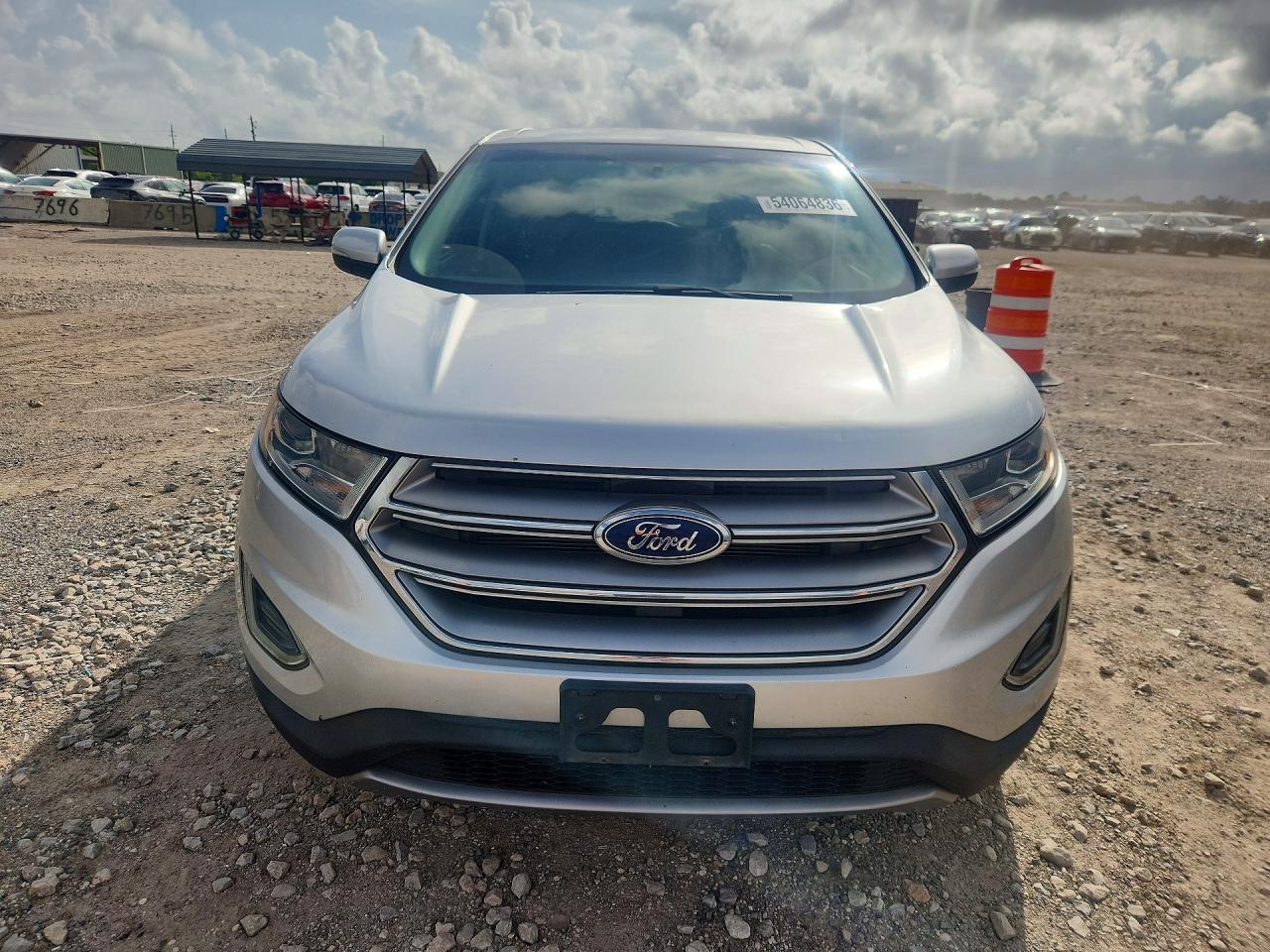 2015 Ford Edge Sel Silver vin: 2FMPK3J81FBB77349