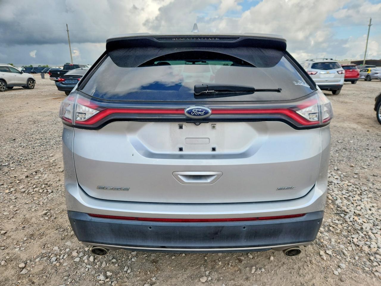 2015 Ford Edge Sel Silver vin: 2FMPK3J81FBB77349