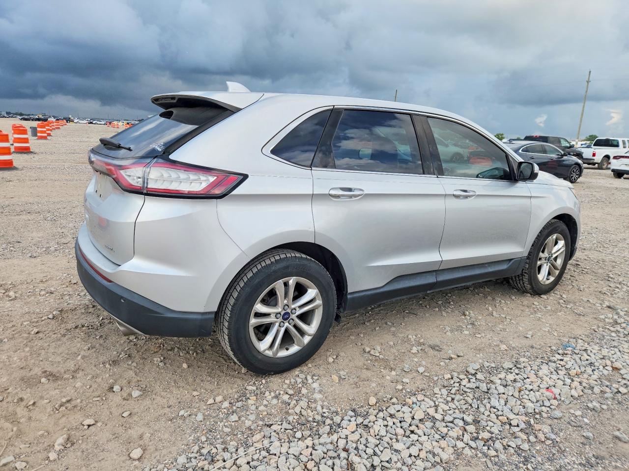 2015 Ford Edge Sel Silver vin: 2FMPK3J81FBB77349