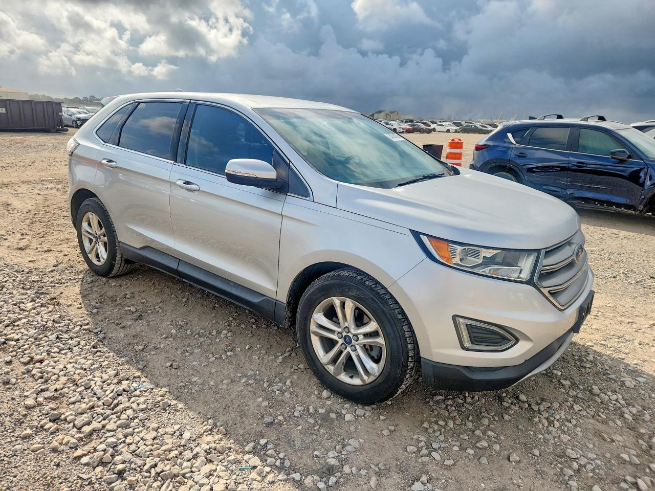 2015 Ford Edge Sel Silver vin: 2FMPK3J81FBB77349