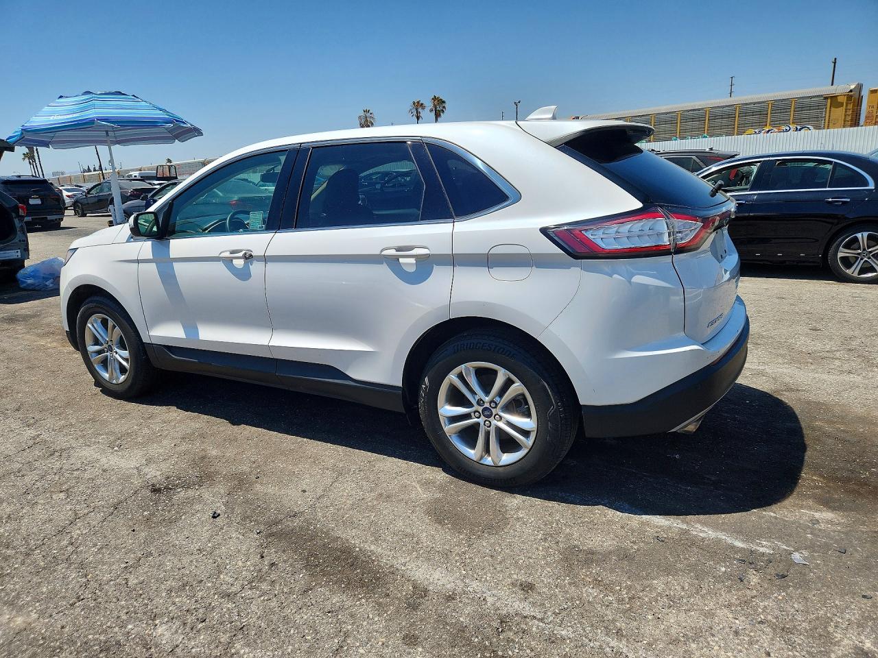 2015 Ford Edge Sel White vin: 2FMPK3J83FBB16150