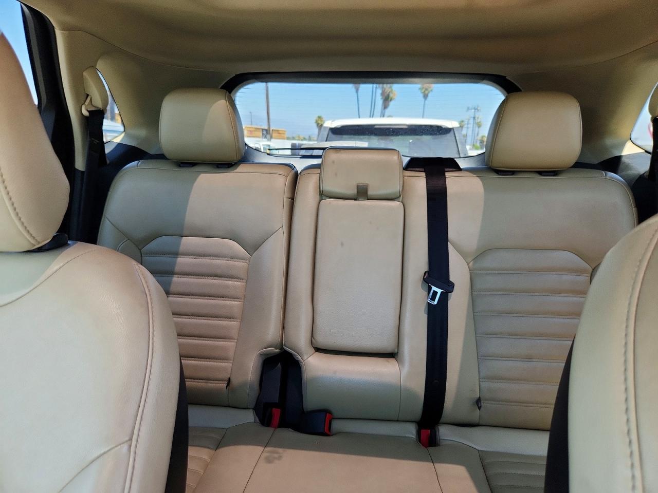2015 Ford Edge Sel White vin: 2FMPK3J83FBB16150