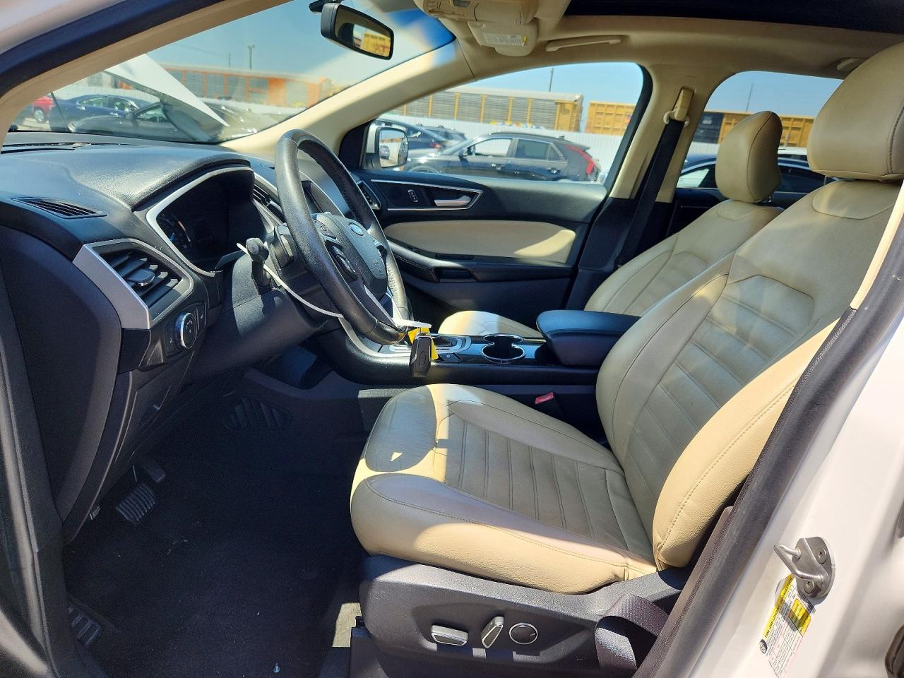 2015 Ford Edge Sel White vin: 2FMPK3J83FBB16150