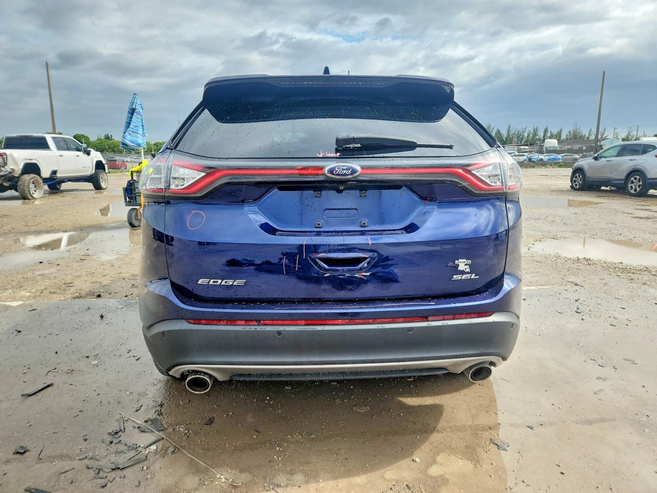 2016 Ford Edge Sel Blue vin: 2FMPK3J86GBB31081