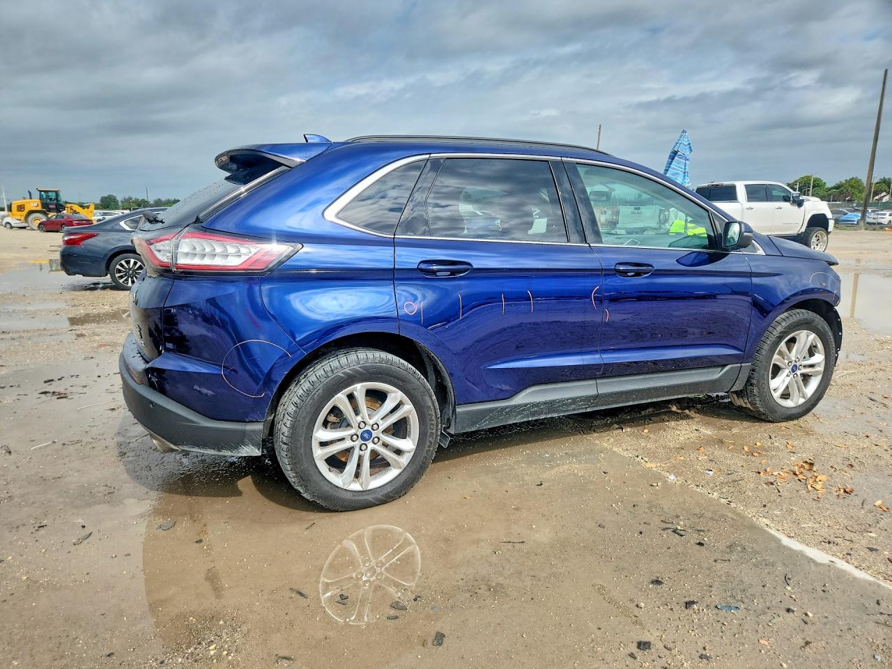 2016 Ford Edge Sel Blue vin: 2FMPK3J86GBB31081