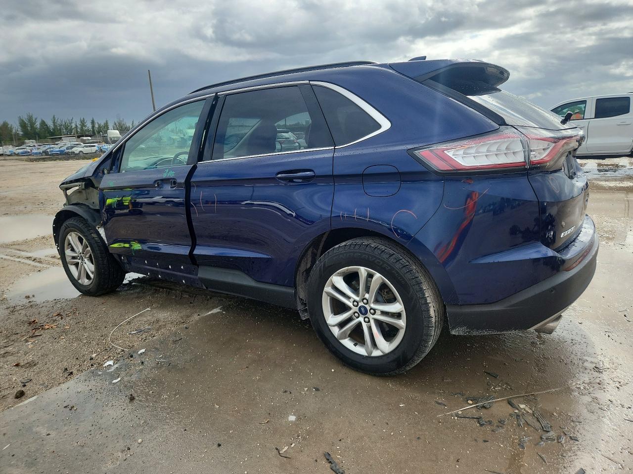 2016 Ford Edge Sel Blue vin: 2FMPK3J86GBB31081