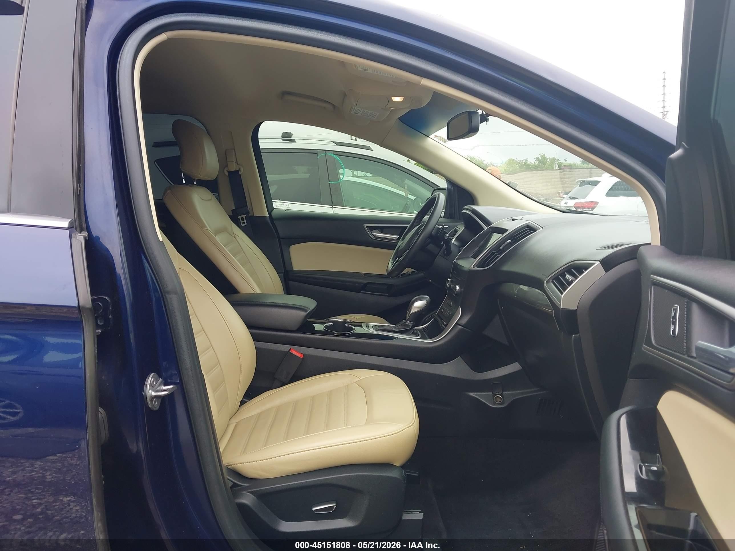 2016 Ford Edge Sel Blue vin: 2FMPK3J86GBC06278