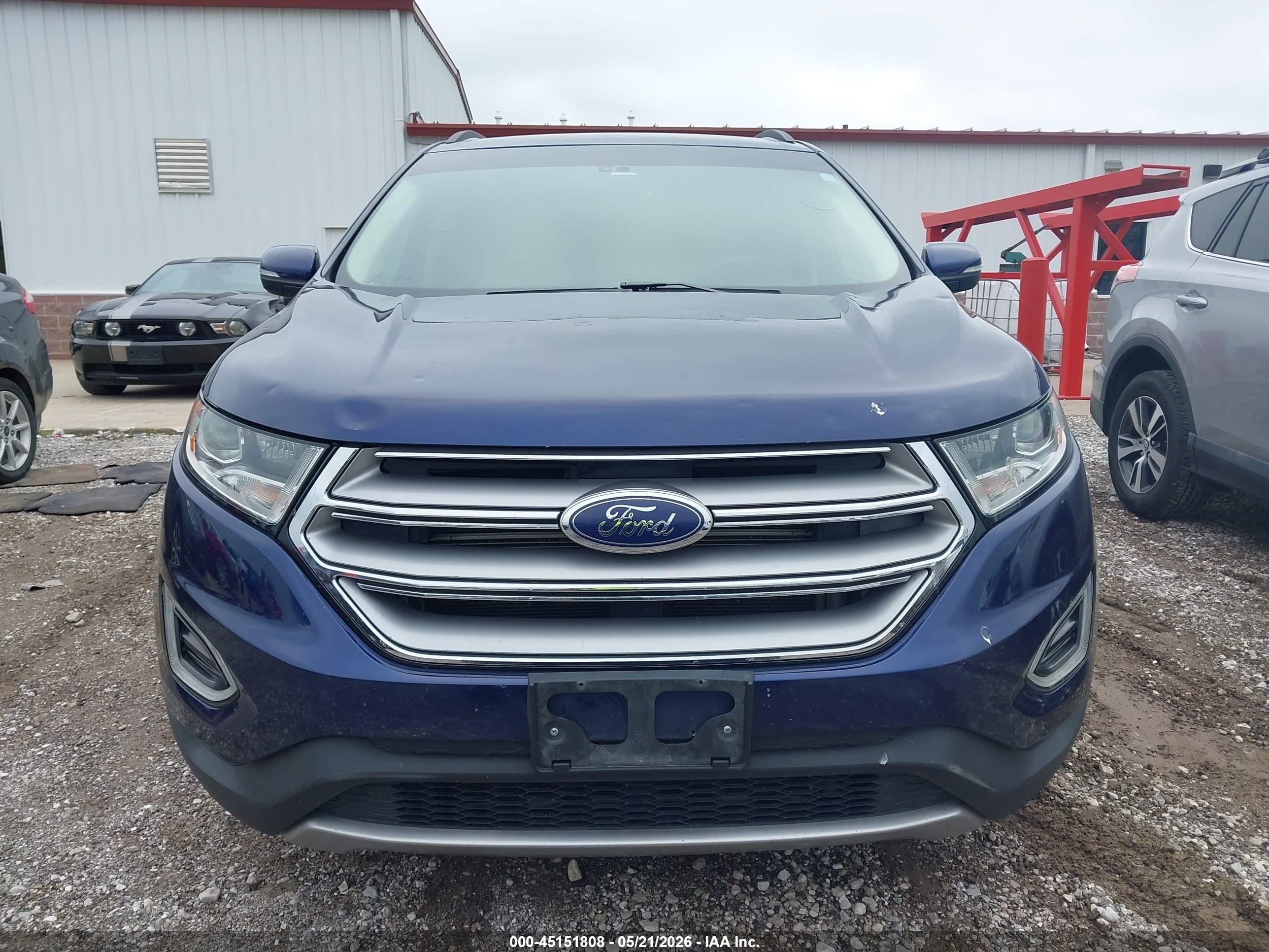 2016 Ford Edge Sel Blue vin: 2FMPK3J86GBC06278