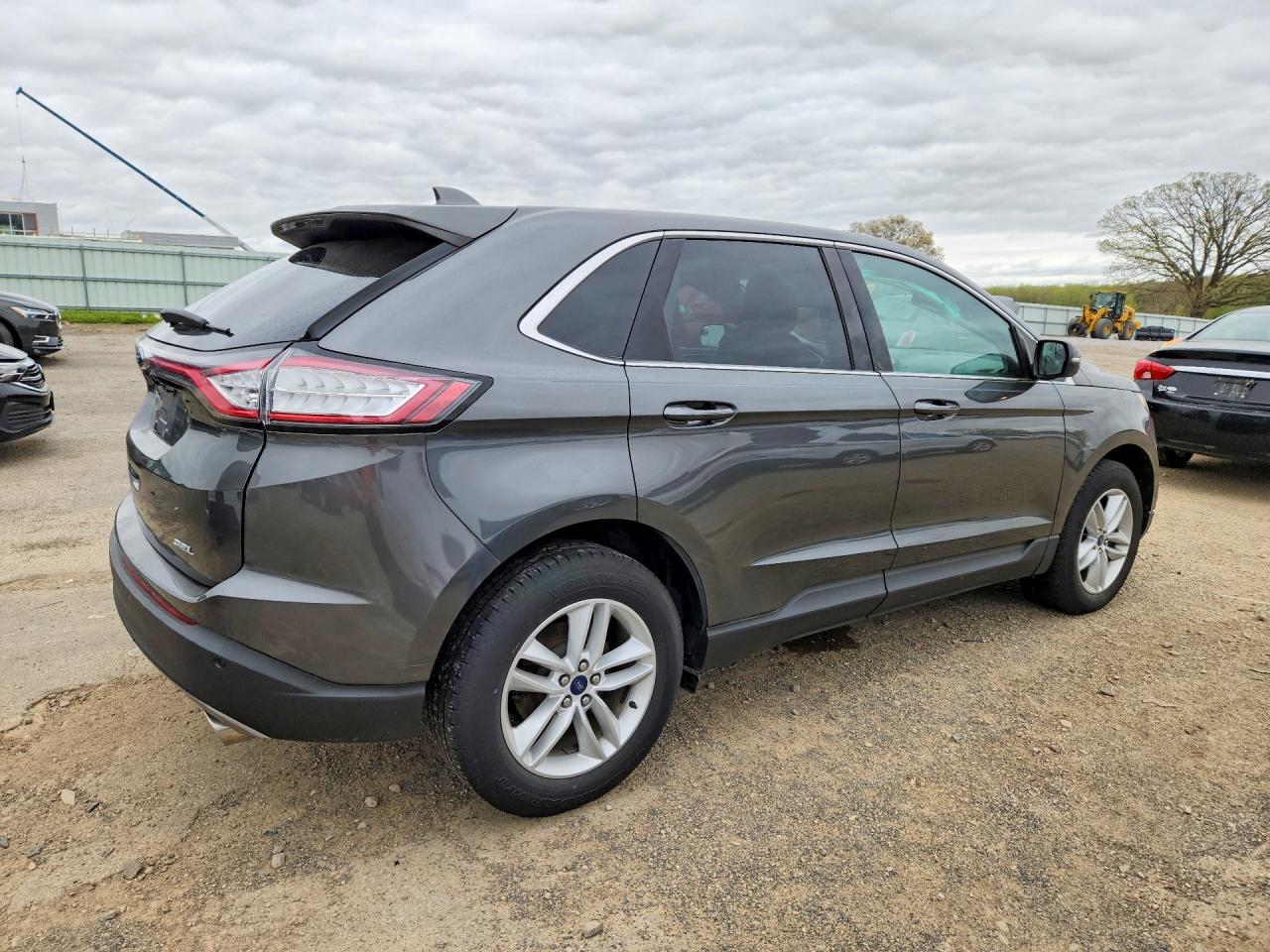 2017 Ford Edge Sel Gray vin: 2FMPK3J89HBC64855