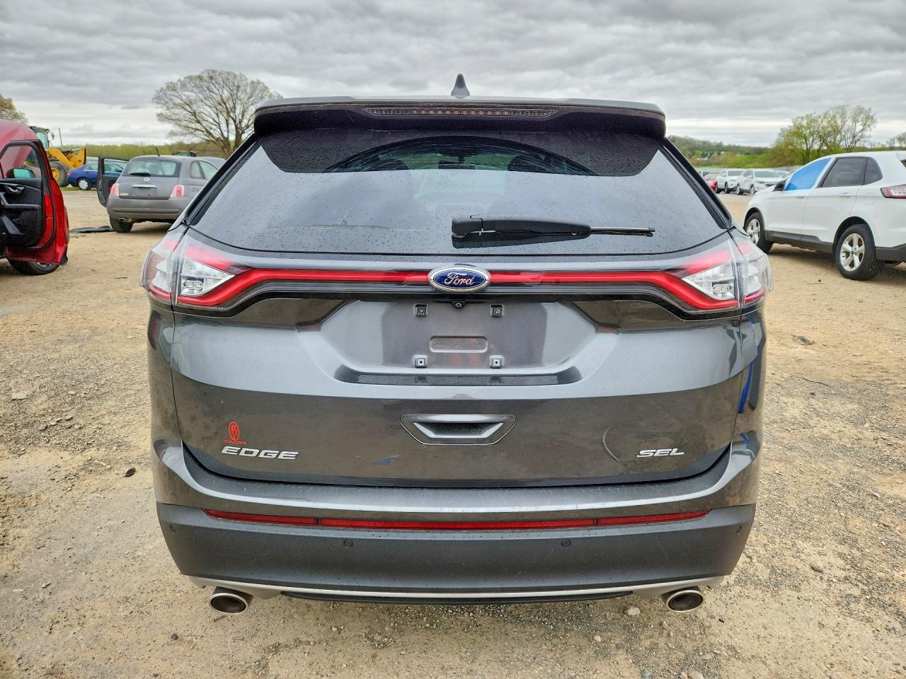 2017 Ford Edge Sel Gray vin: 2FMPK3J89HBC64855