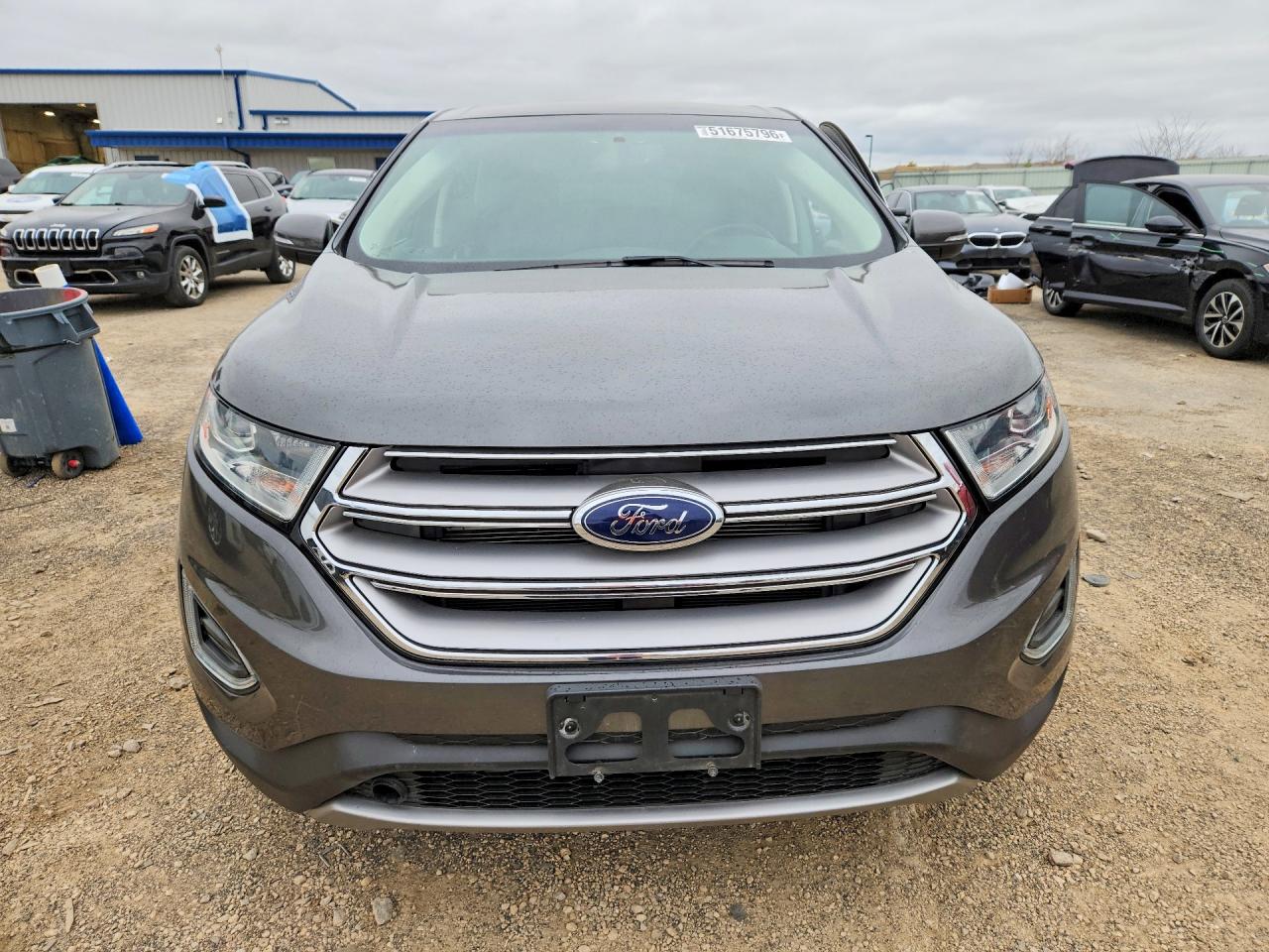 2017 Ford Edge Sel Gray vin: 2FMPK3J89HBC64855