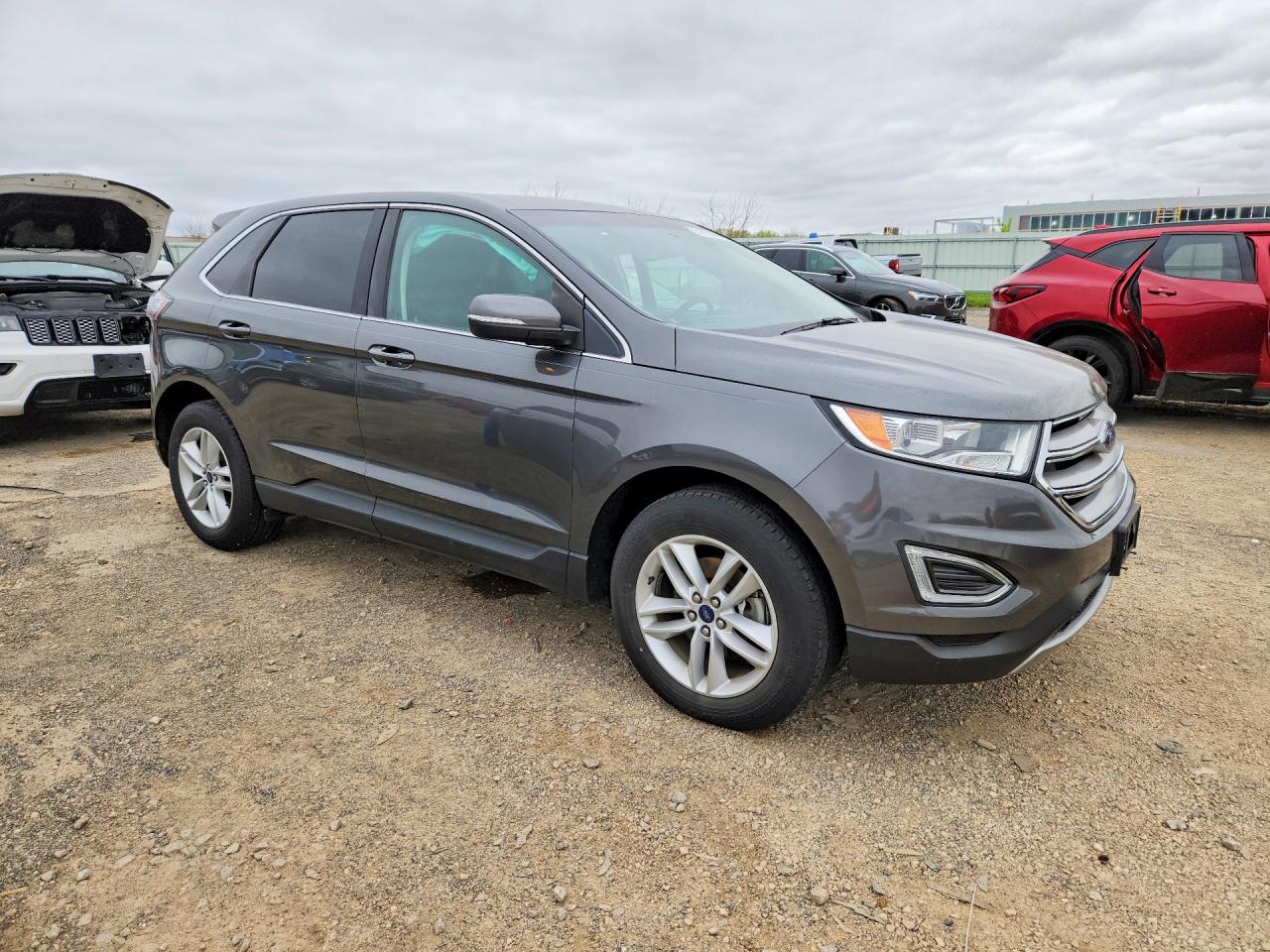 2017 Ford Edge Sel Gray vin: 2FMPK3J89HBC64855