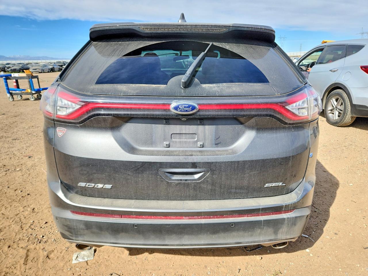 2015 Ford Edge Charcoal vin: 2FMPK3J8XFBC40044