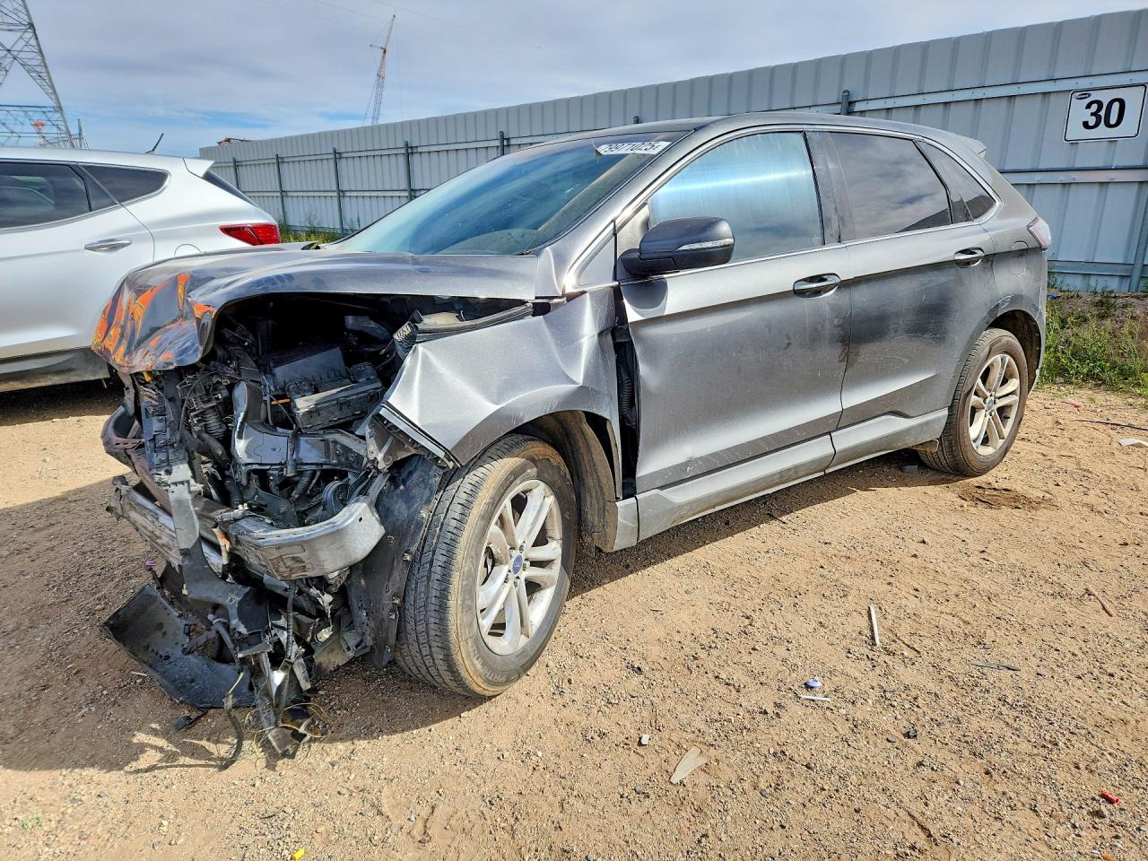 2015 Ford Edge Угольный vin: 2FMPK3J8XFBC40044