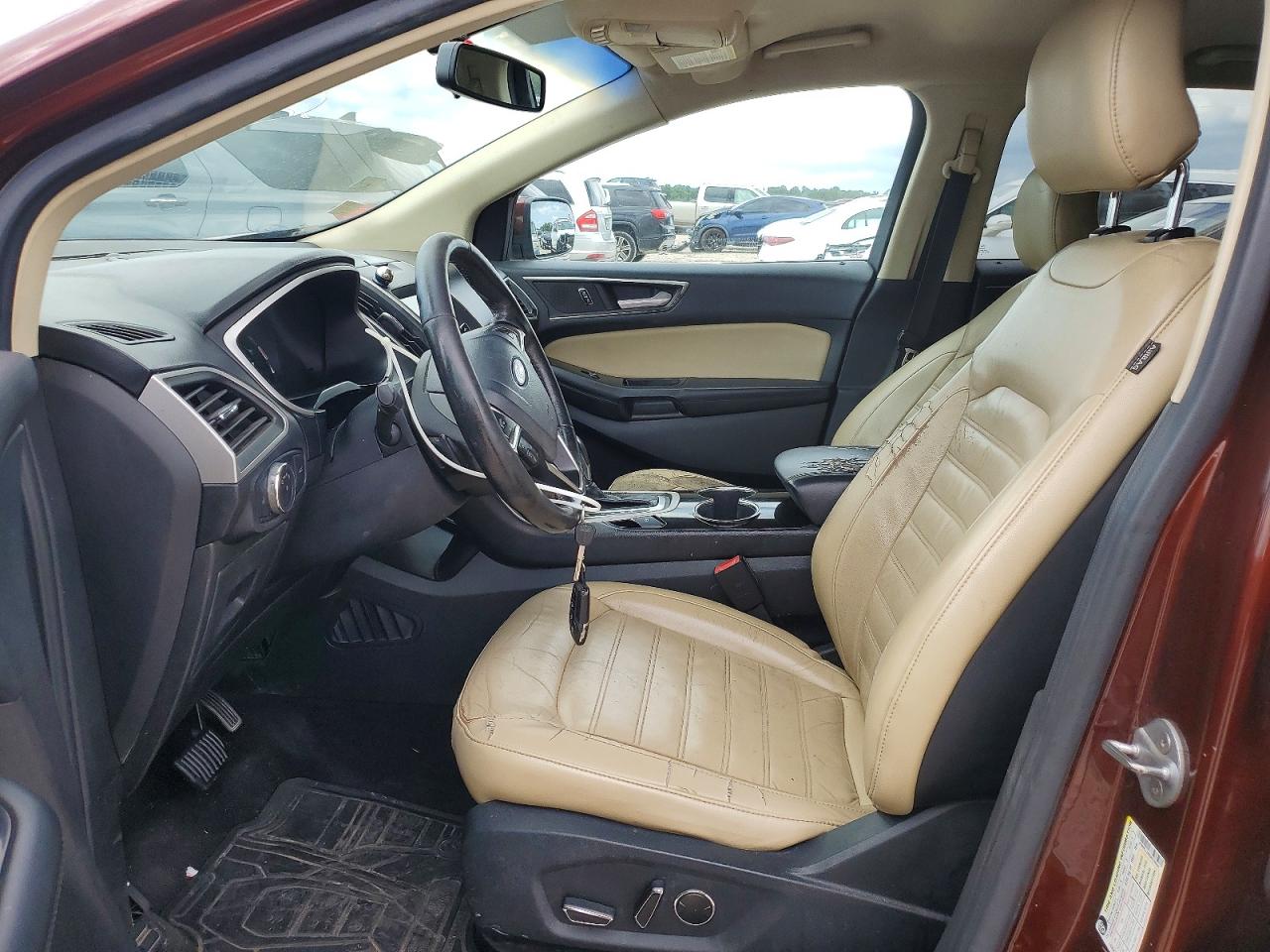 2016 Ford Edge Sel Burgundy vin: 2FMPK3J90GBC36658