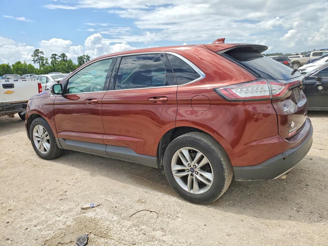 2016 Ford Edge Sel Burgundy vin: 2FMPK3J90GBC36658